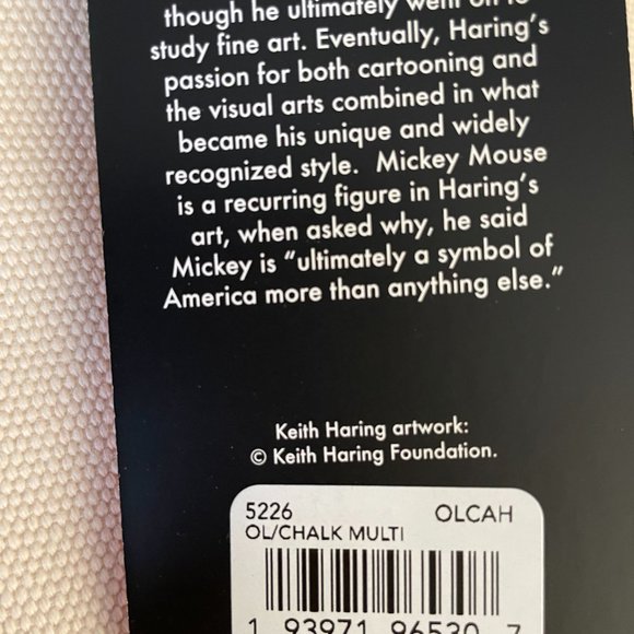 NWT coach Disney Mickey Mouse X Keith Haring Tote 42 - Picture 5 of 5